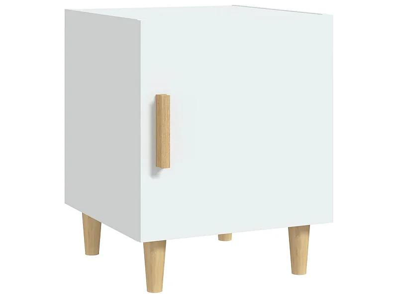 Table de chevet Blanc Bois d'ingénierie