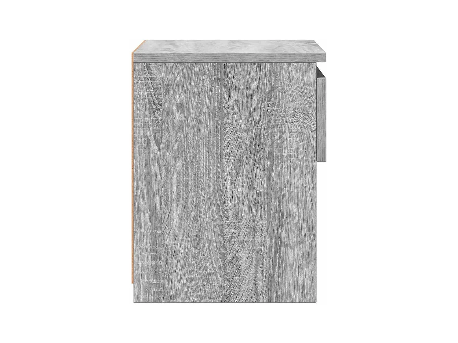 Mesita de noche de madera contrachapada gris Sonoma 40x30x39cm