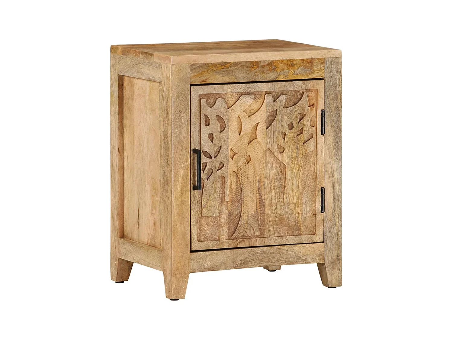Table de chevet 40x30x50 cm Bois de manguier massif