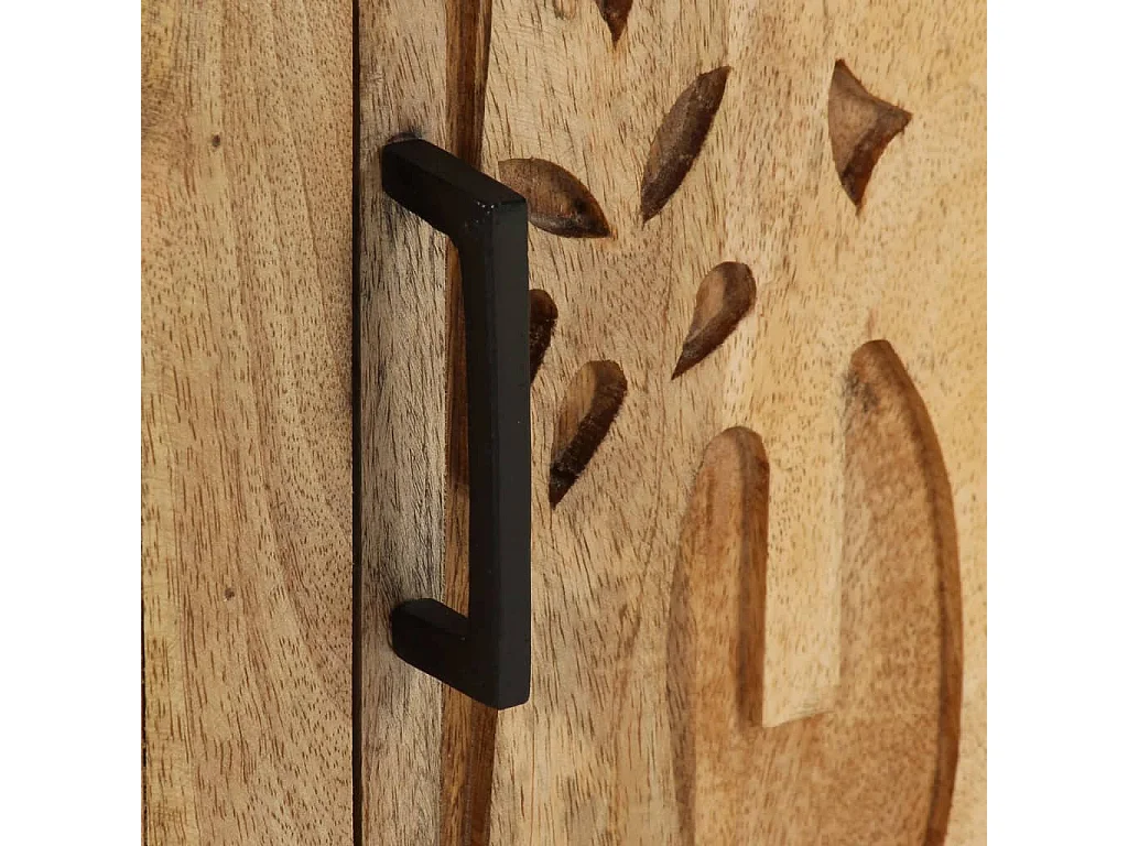 Nachttisch 40x30x50 cm Massivholz Mango