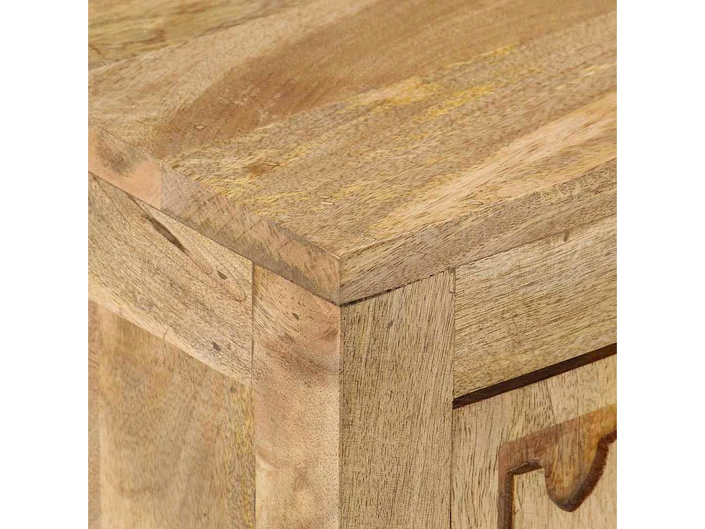 Table de chevet 40x30x50 cm Bois de manguier massif