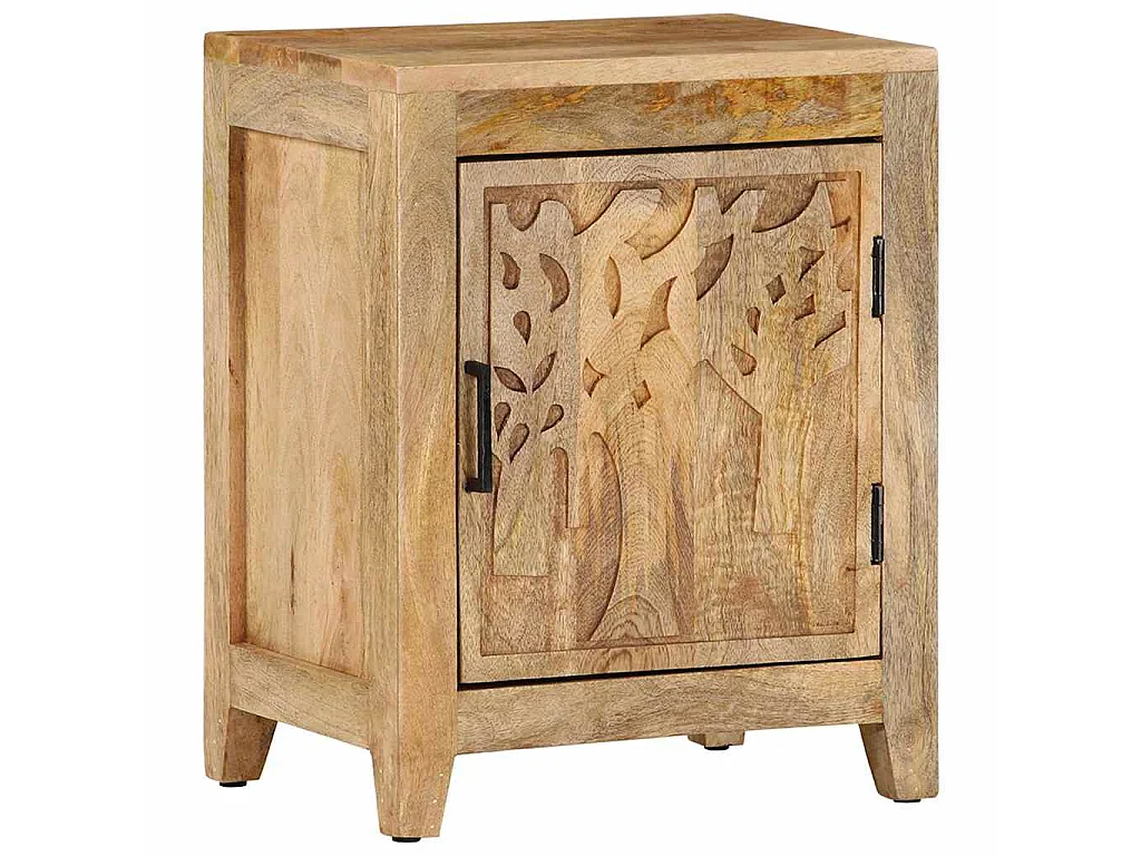 Table de chevet 40x30x50 cm Bois de manguier massif