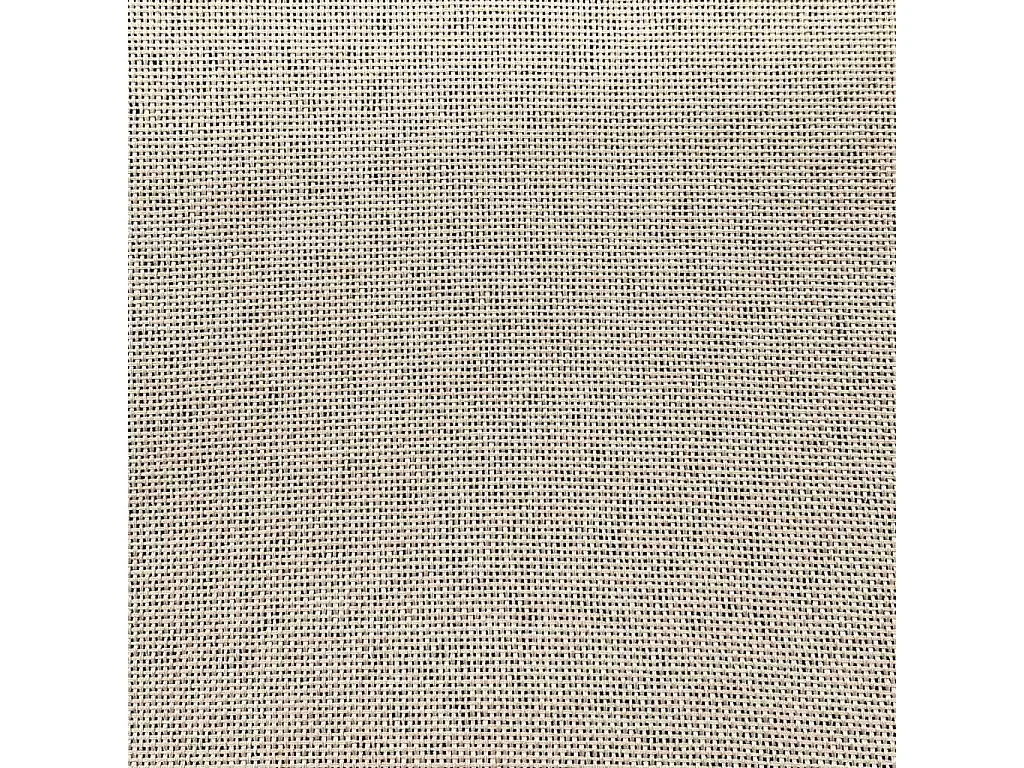 Chaise pivotante de sol Crème Tissu