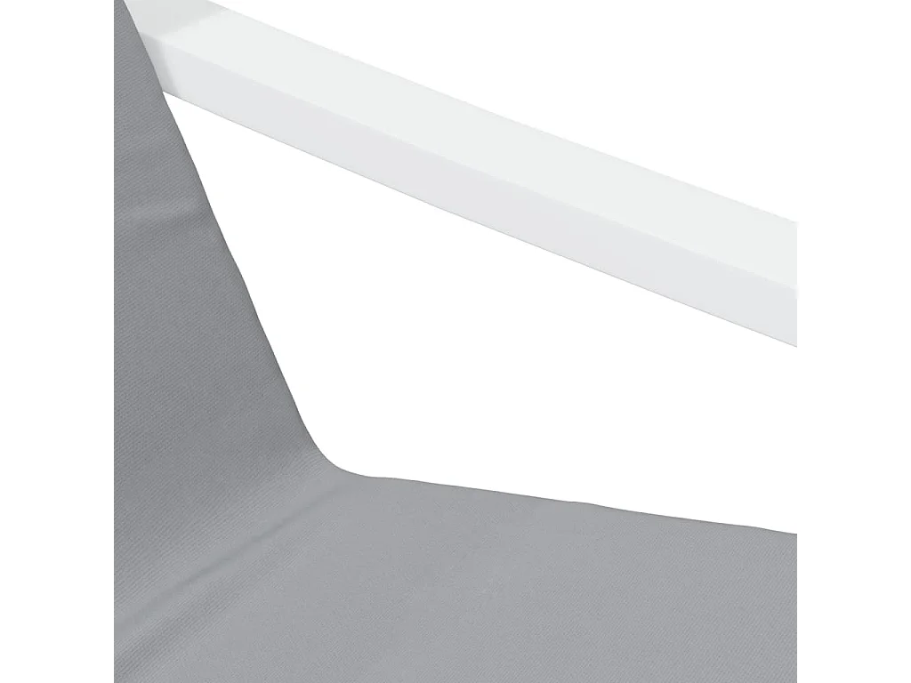 Chaise de relaxation avec repose-pied Gris foncé Tissu