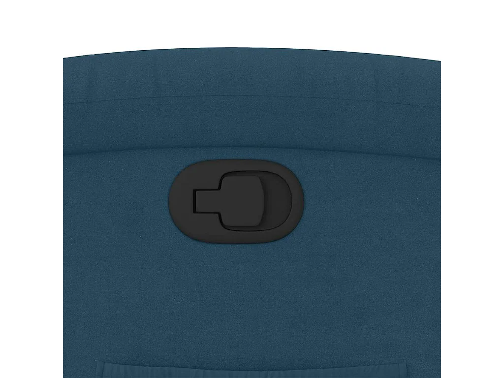 Fauteuil inclinable bleu velours