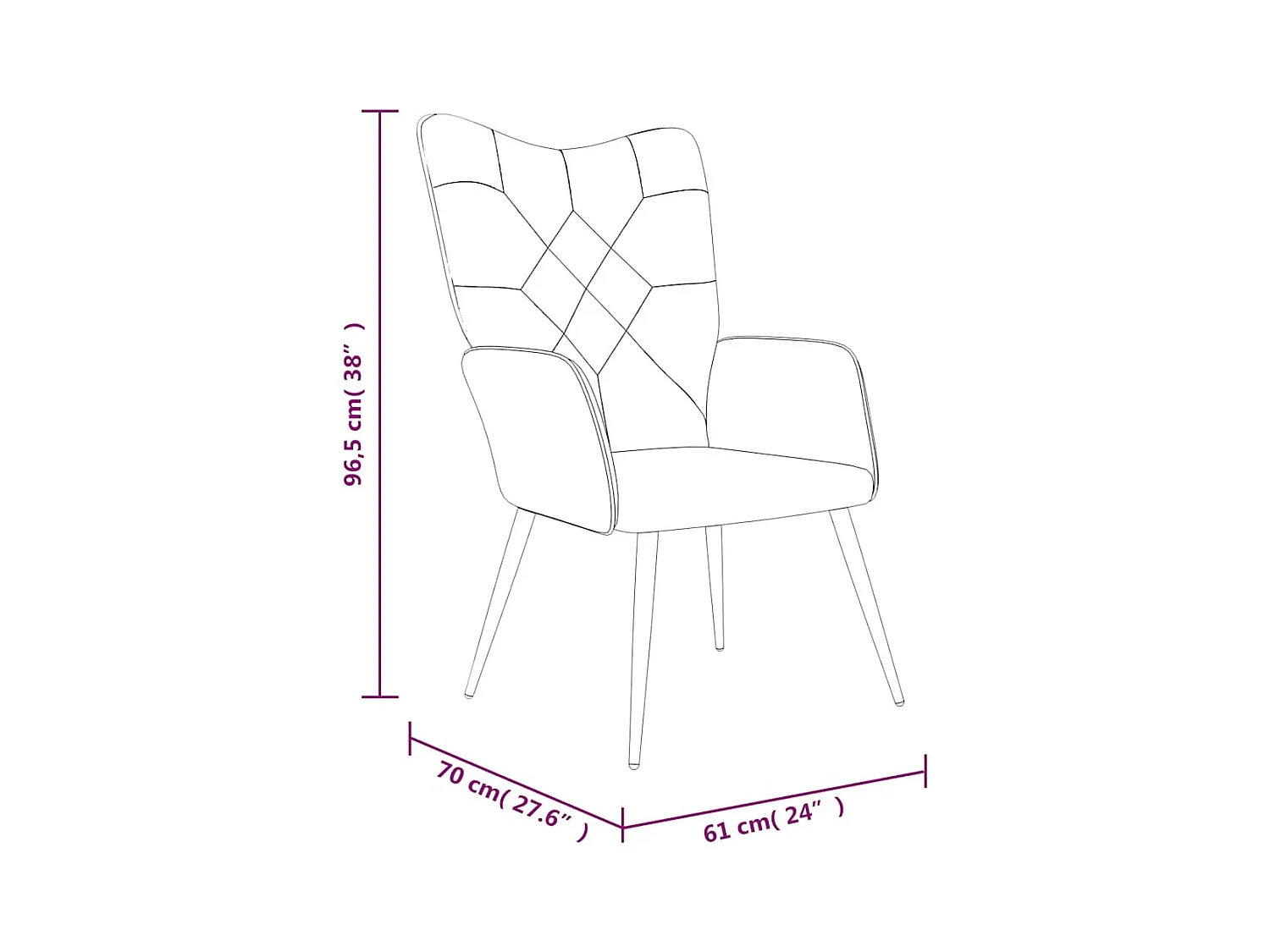 Relaxstoel patchwork stof