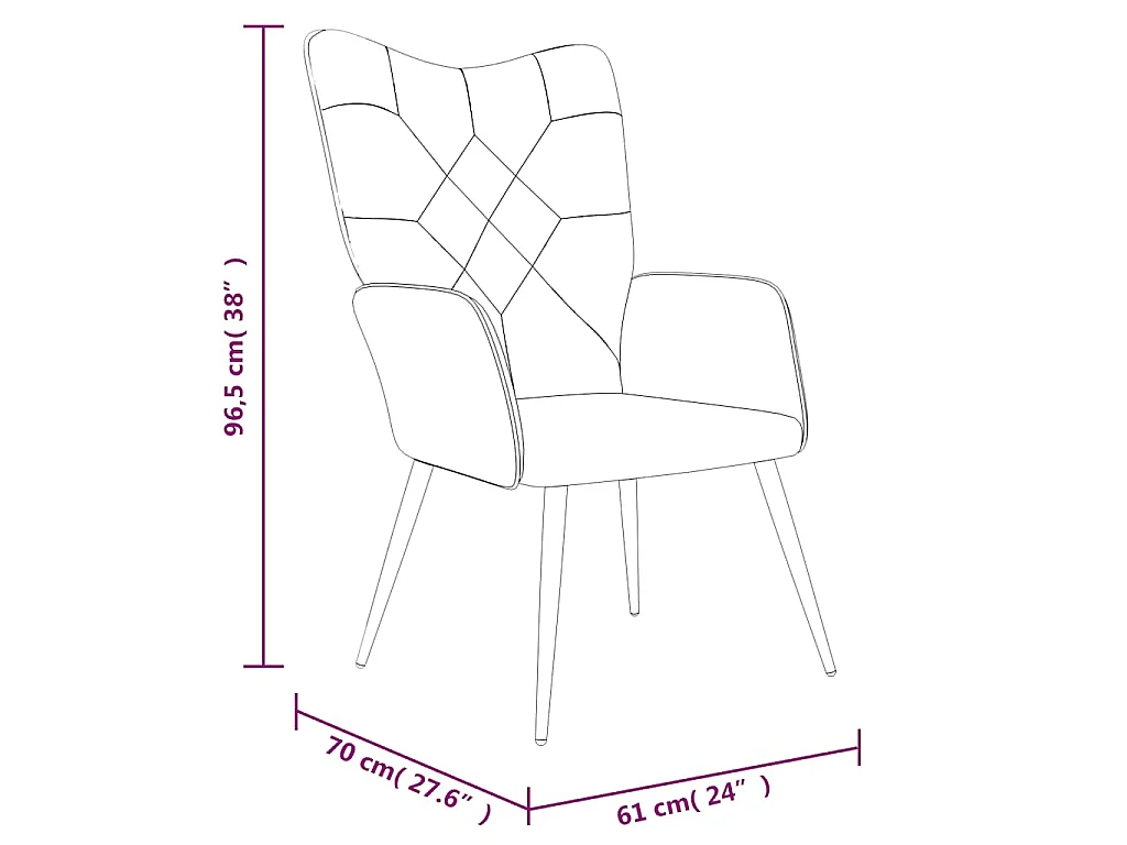 Relaxstoel patchwork stof