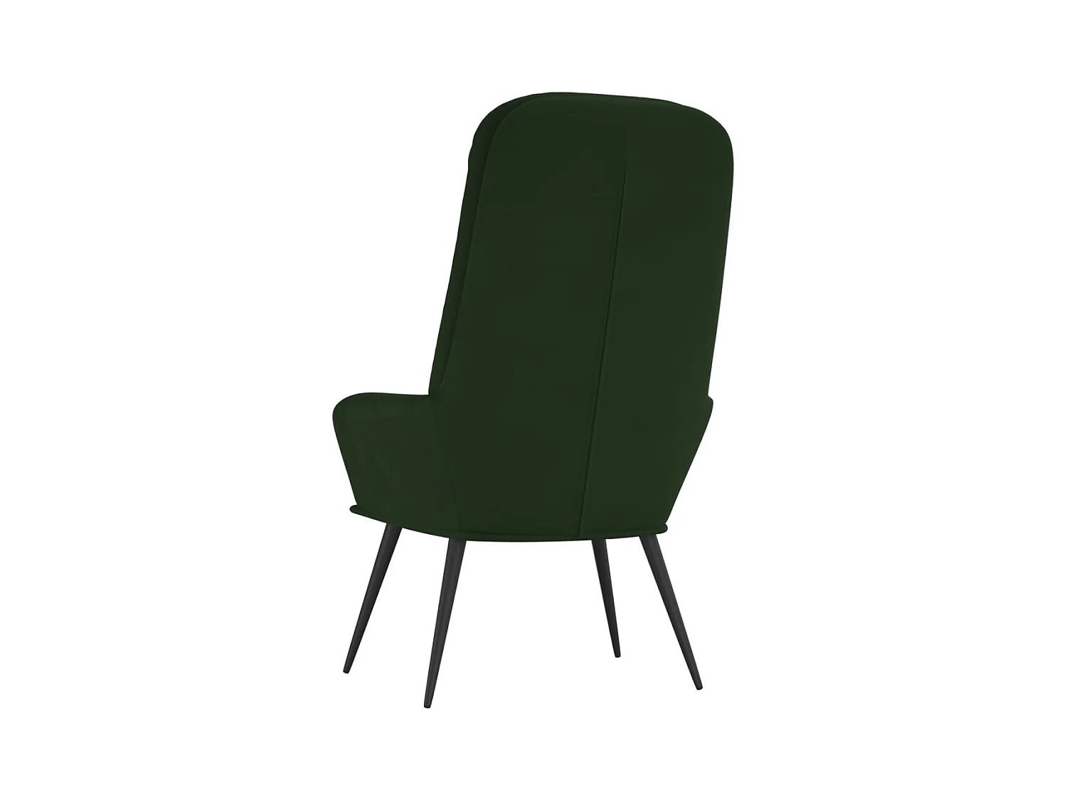 Chaise de relaxation Vert foncé Velours