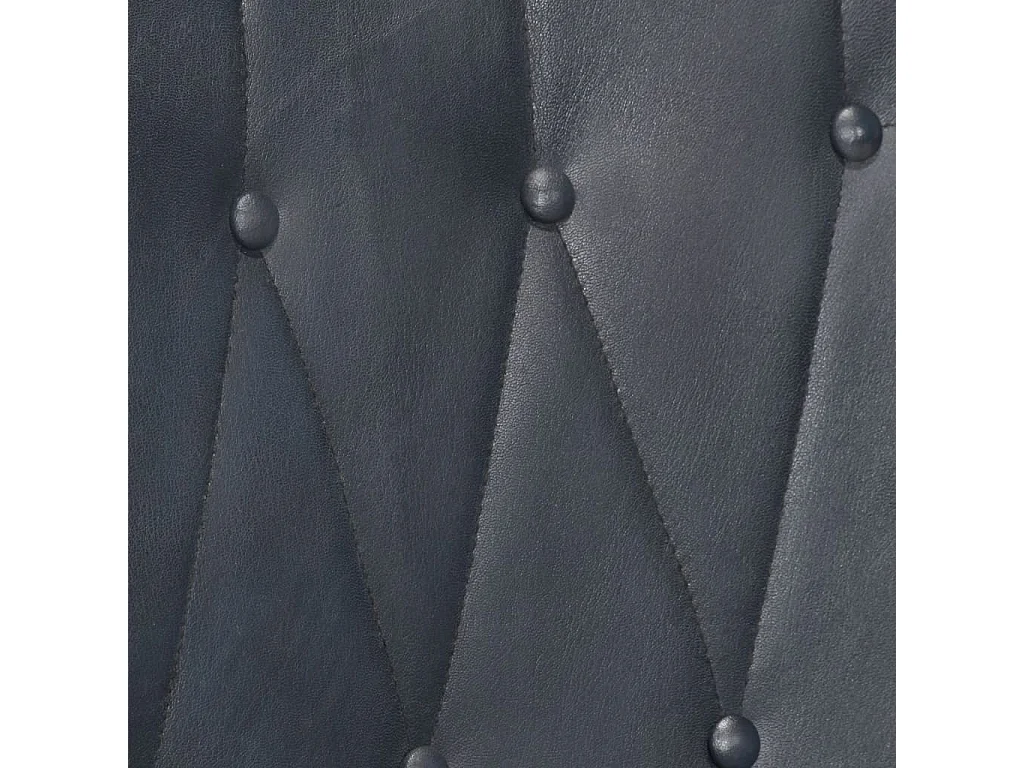 Fauteuil met voetensteun echt leer grijs