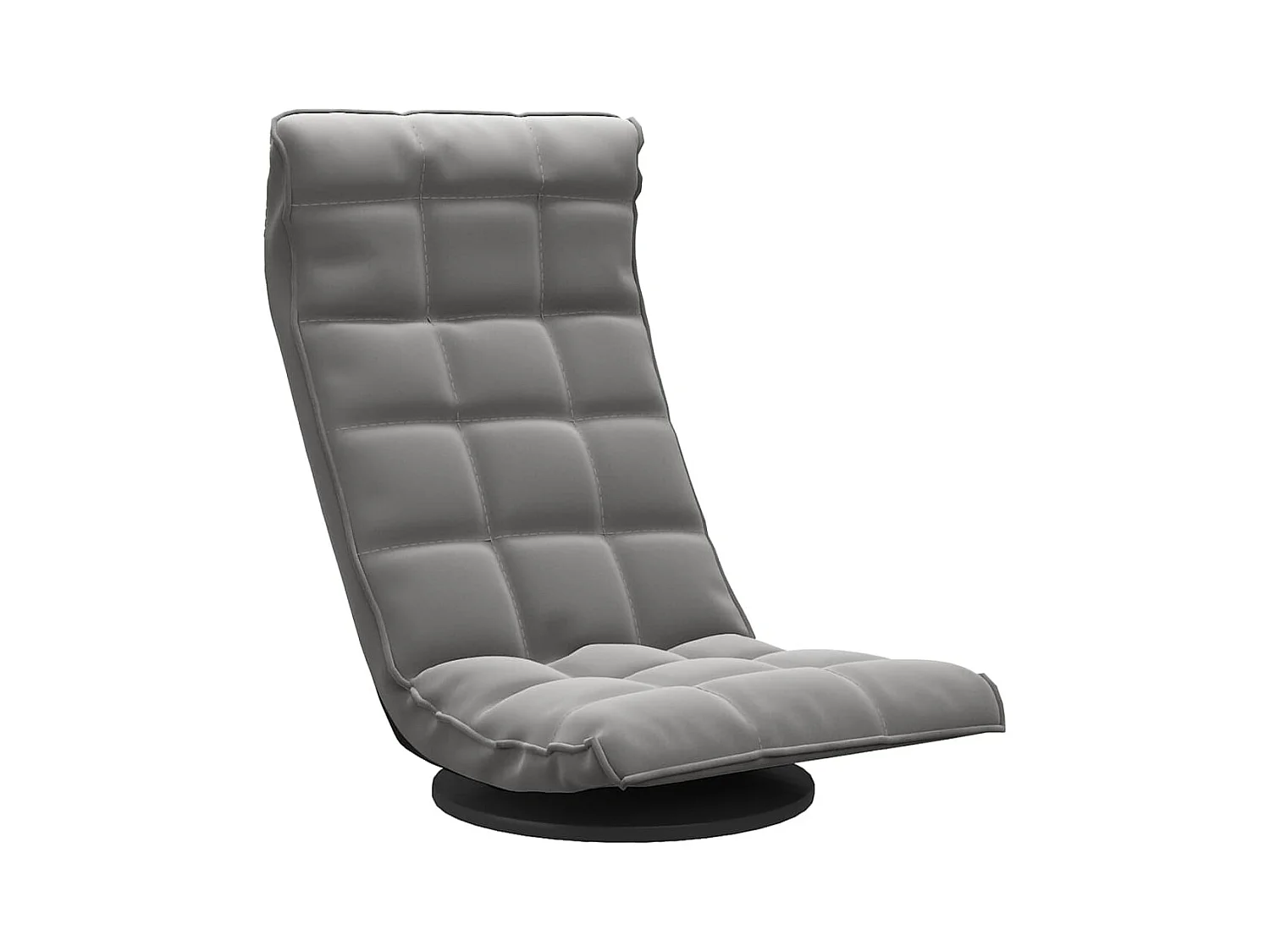 Chaise de sol pivotante Gris foncé Velours