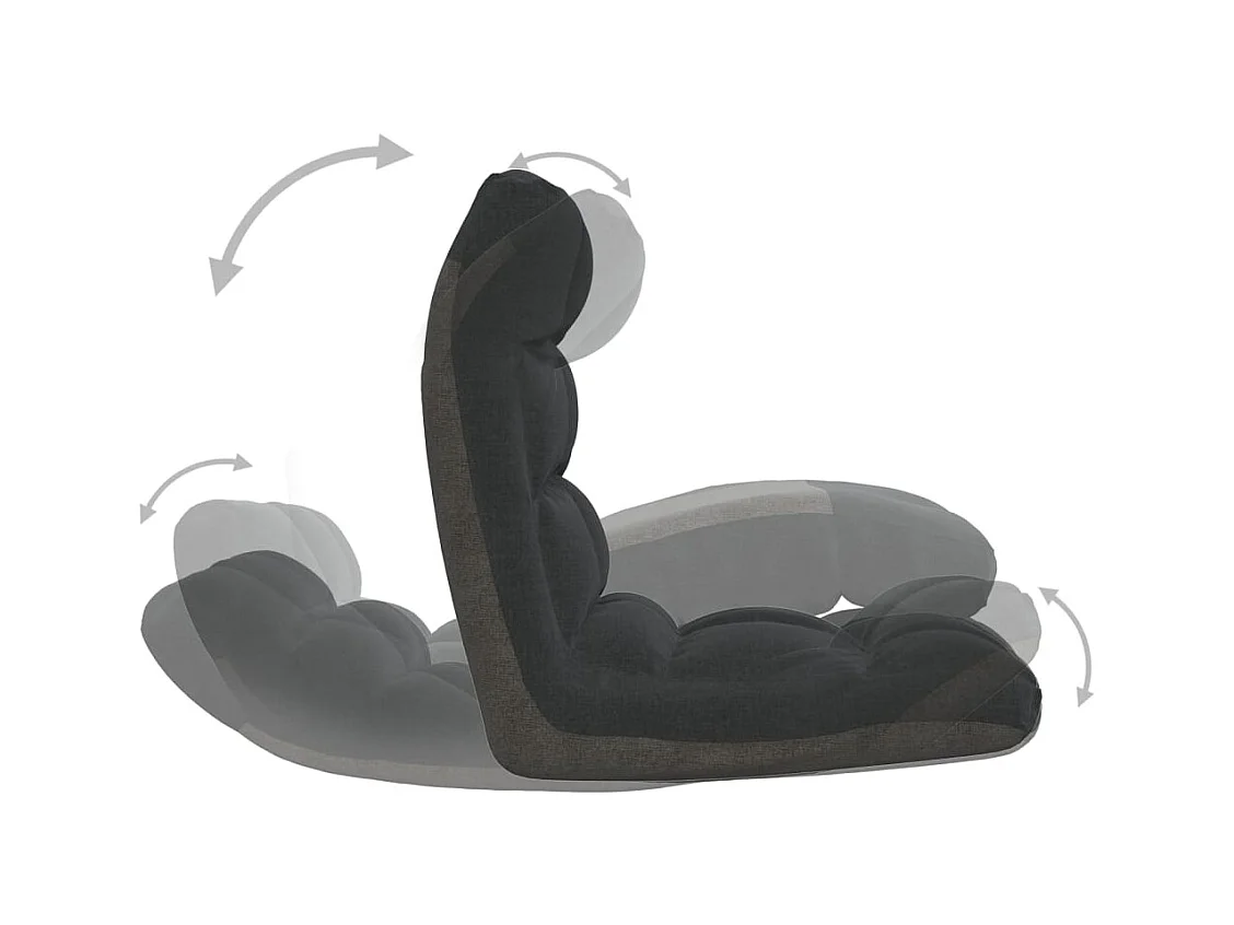 Bodenstuhl Faltbar Schwarz Stoff