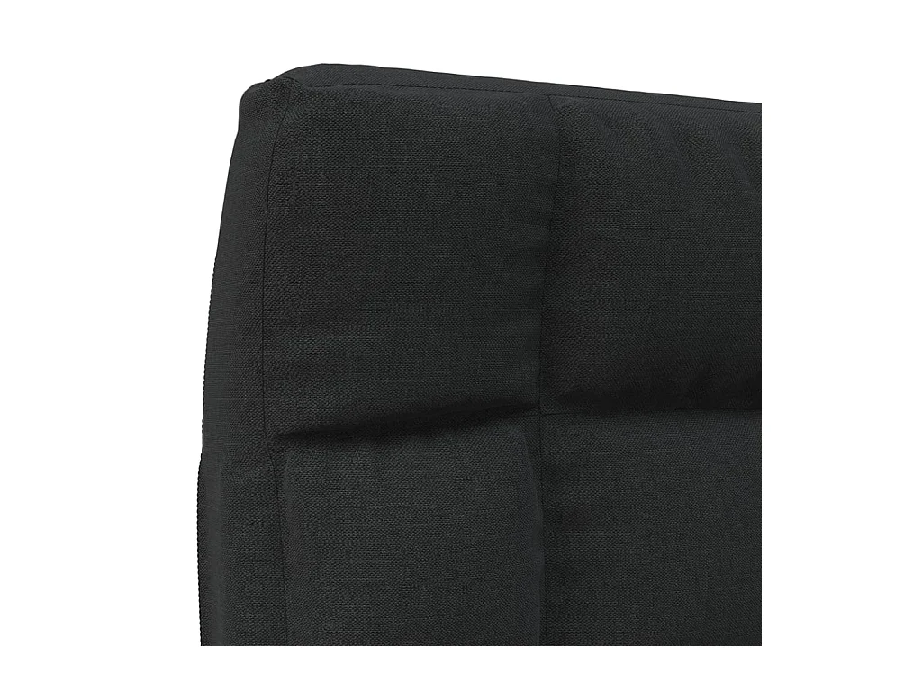 Vloerstoel inklapbaar stof zwart