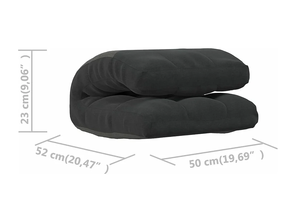 Colchão/cadeira de piso dobrável tecido preto