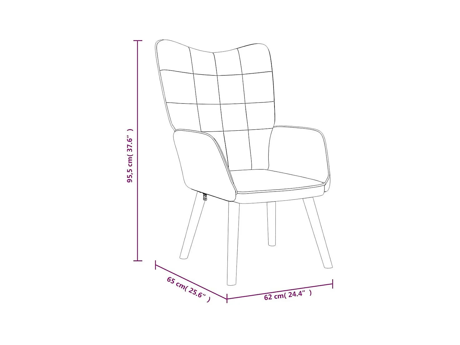 Relaxsessel mit Hocker Taupe Stoff