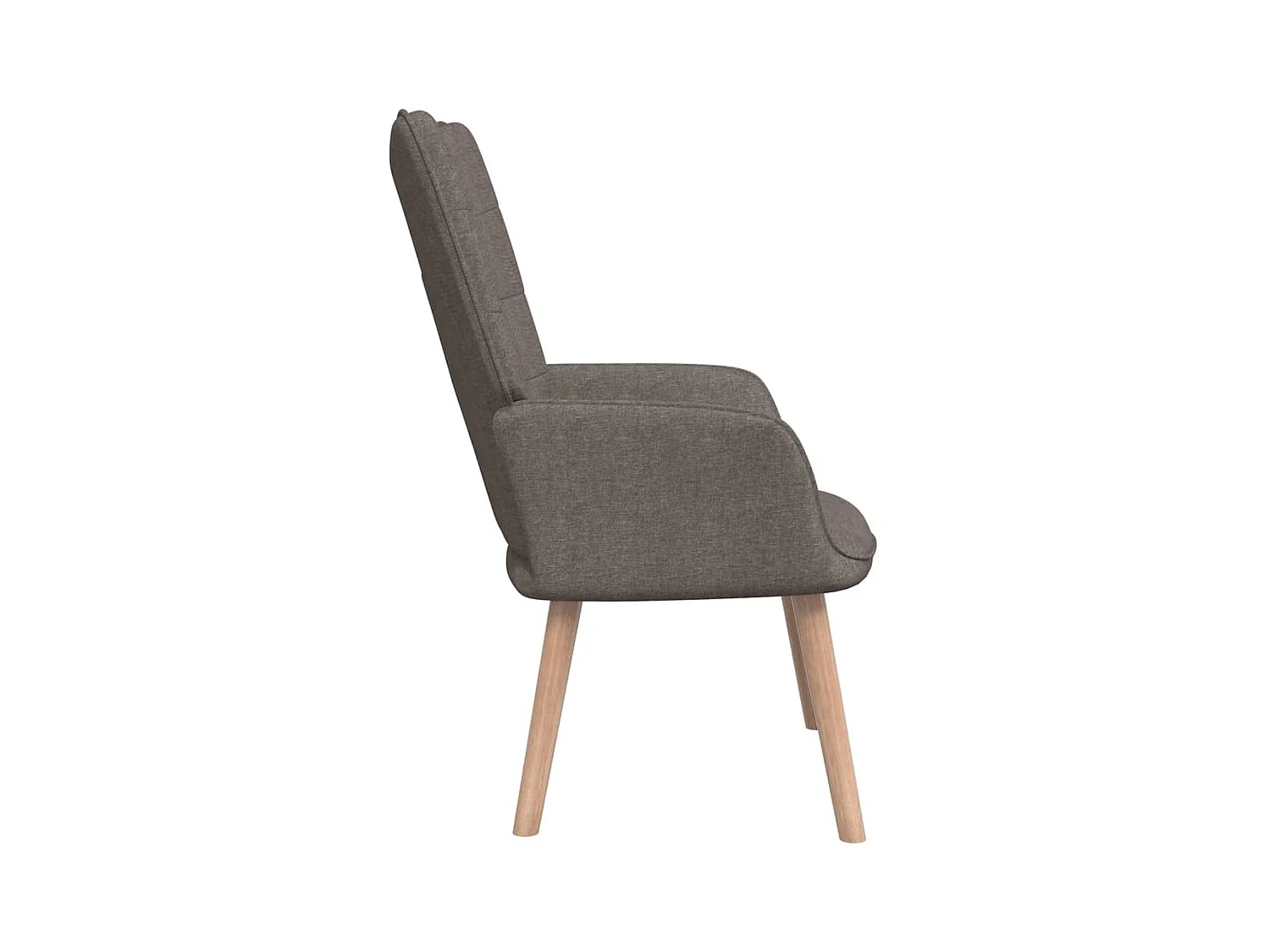 Relaxsessel mit Hocker Taupe Stoff