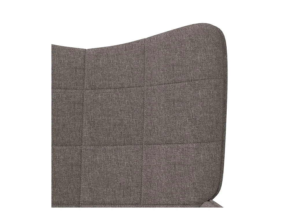 Relaxsessel mit Hocker Taupe Stoff