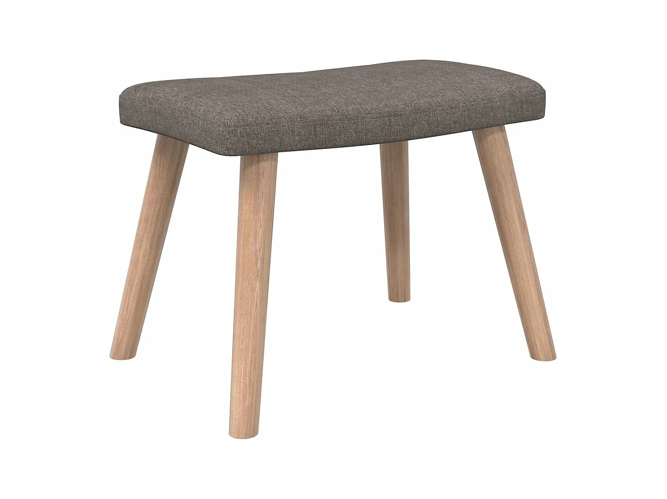 Relaxsessel mit Hocker Taupe Stoff