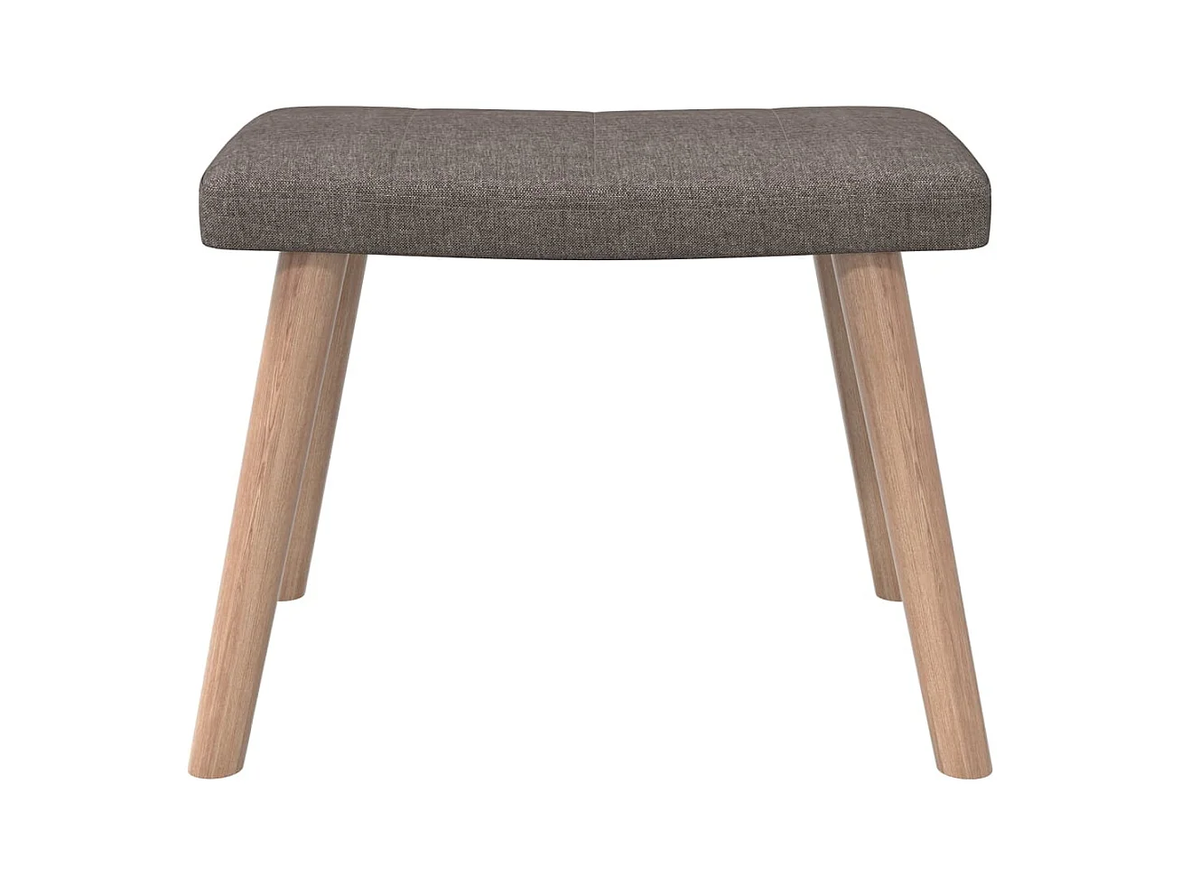 Relaxsessel mit Hocker Taupe Stoff