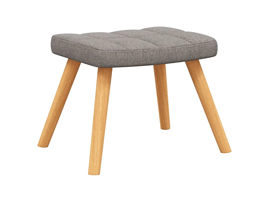 Relaxsessel mit Hocker Taupe Stoff