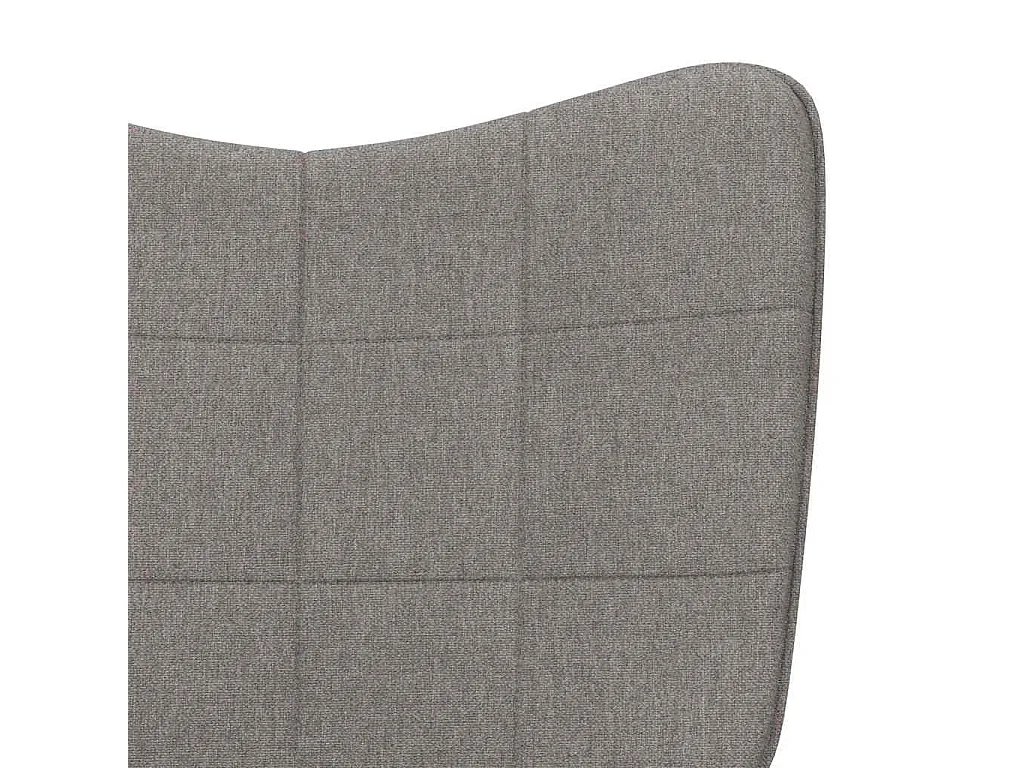 Relaxsessel mit Hocker Taupe Stoff