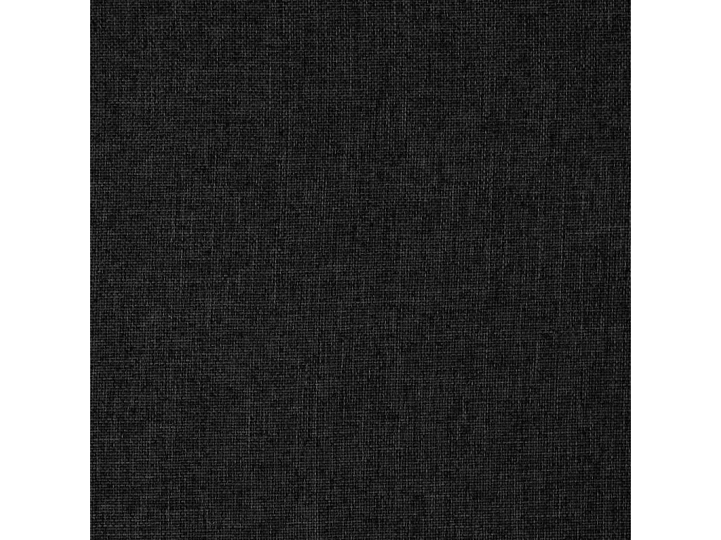 Chaise pivotante de sol Noir Tissu