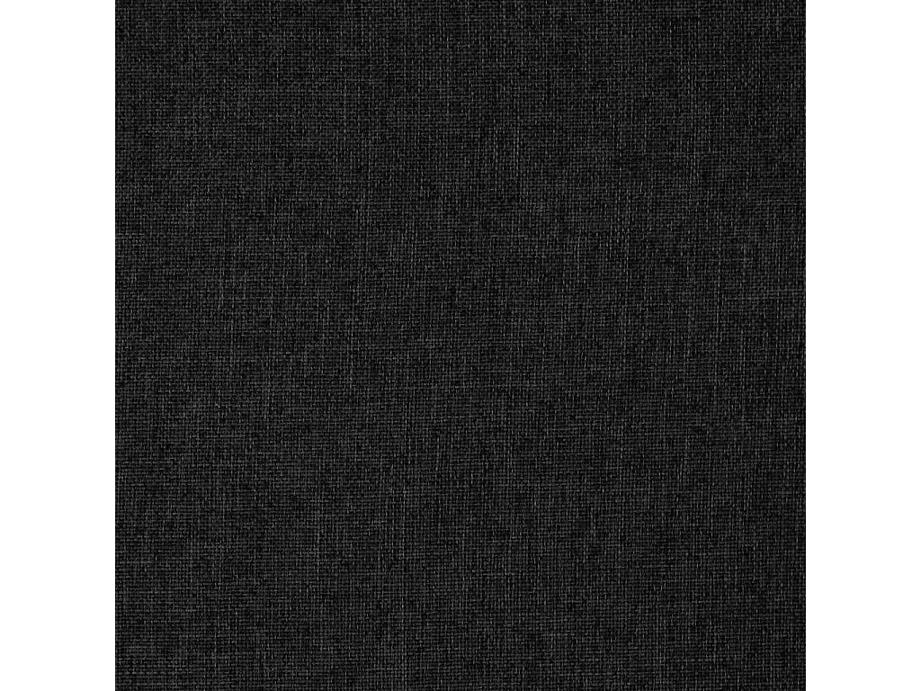 Chaise pivotante de sol Noir Tissu