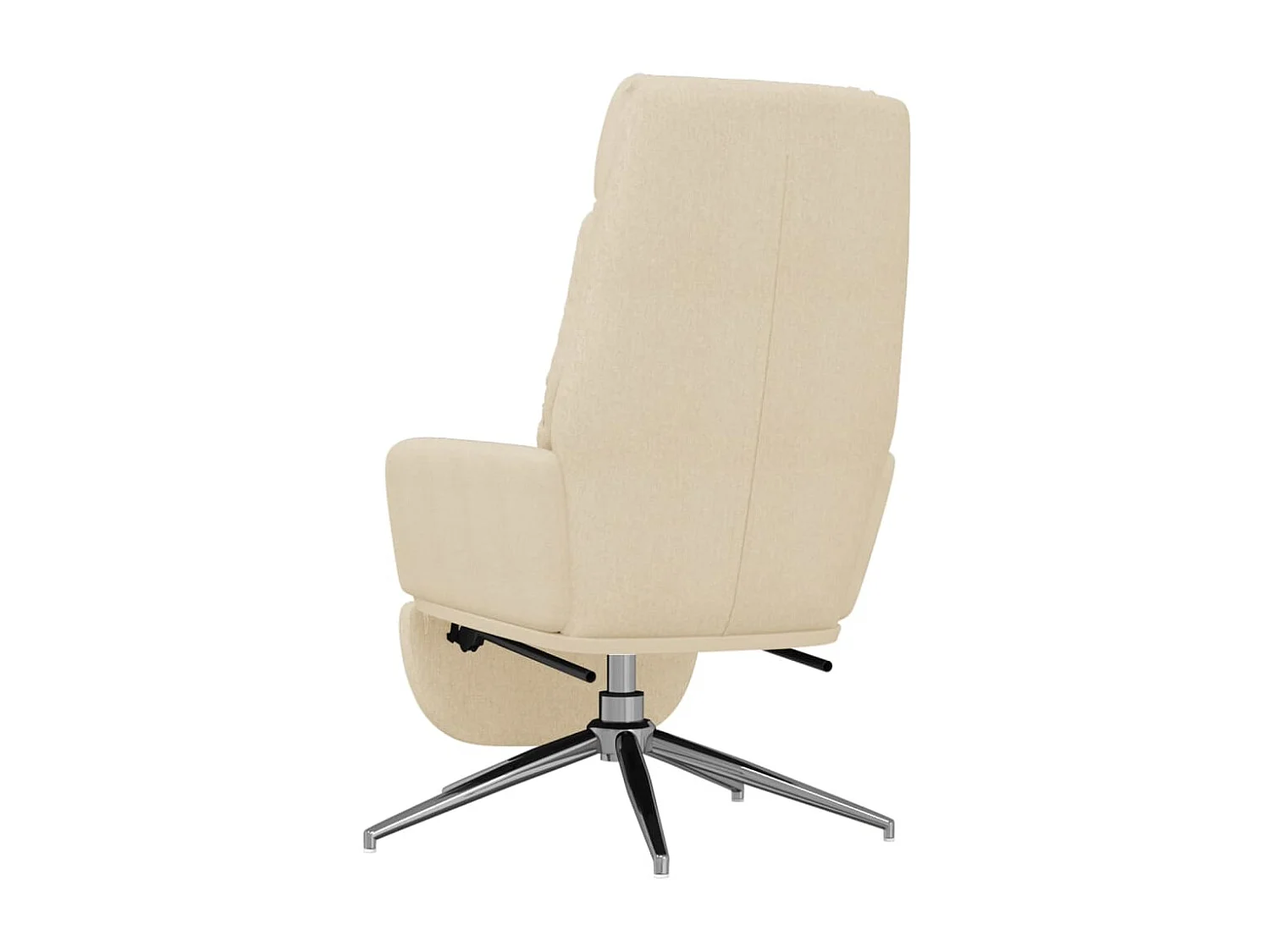 Relaxsessel mit Fußteil Creme Stoff