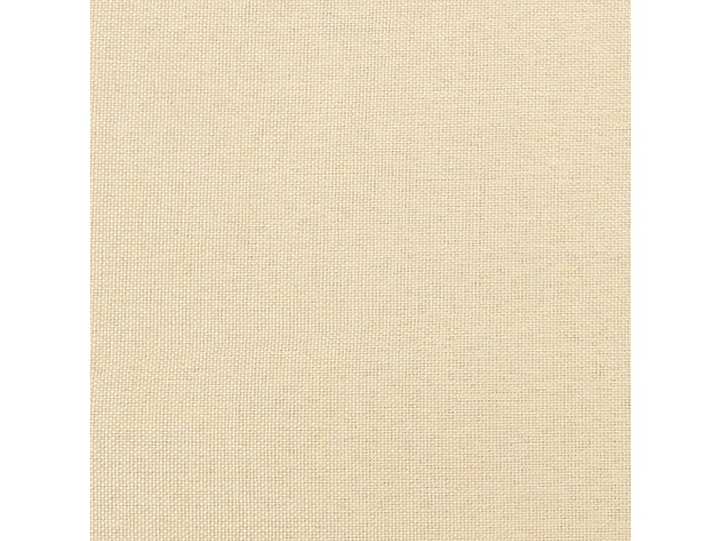 Chaise de relaxation avec repose-pied Crème Tissu