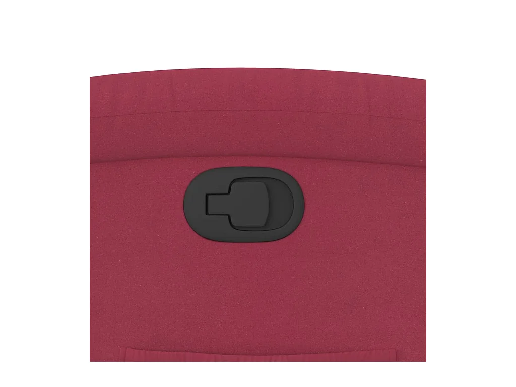 Fauteuil verstelbaar fluweel wijnrood