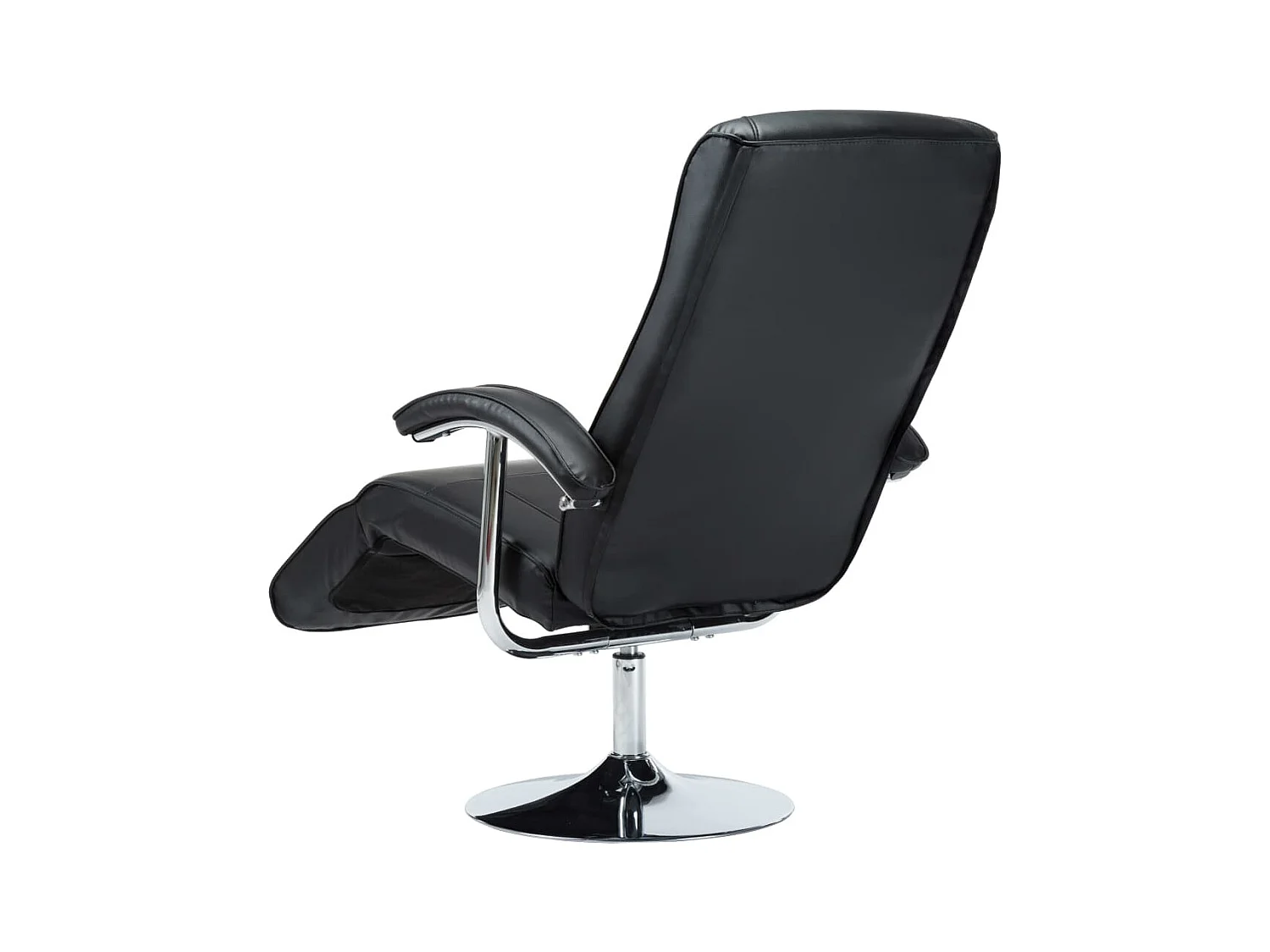 Televisiefauteuil kunstleer zwart