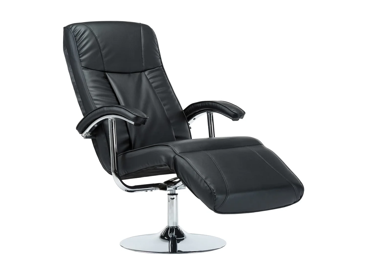 Fauteuil TV noir similicuir
