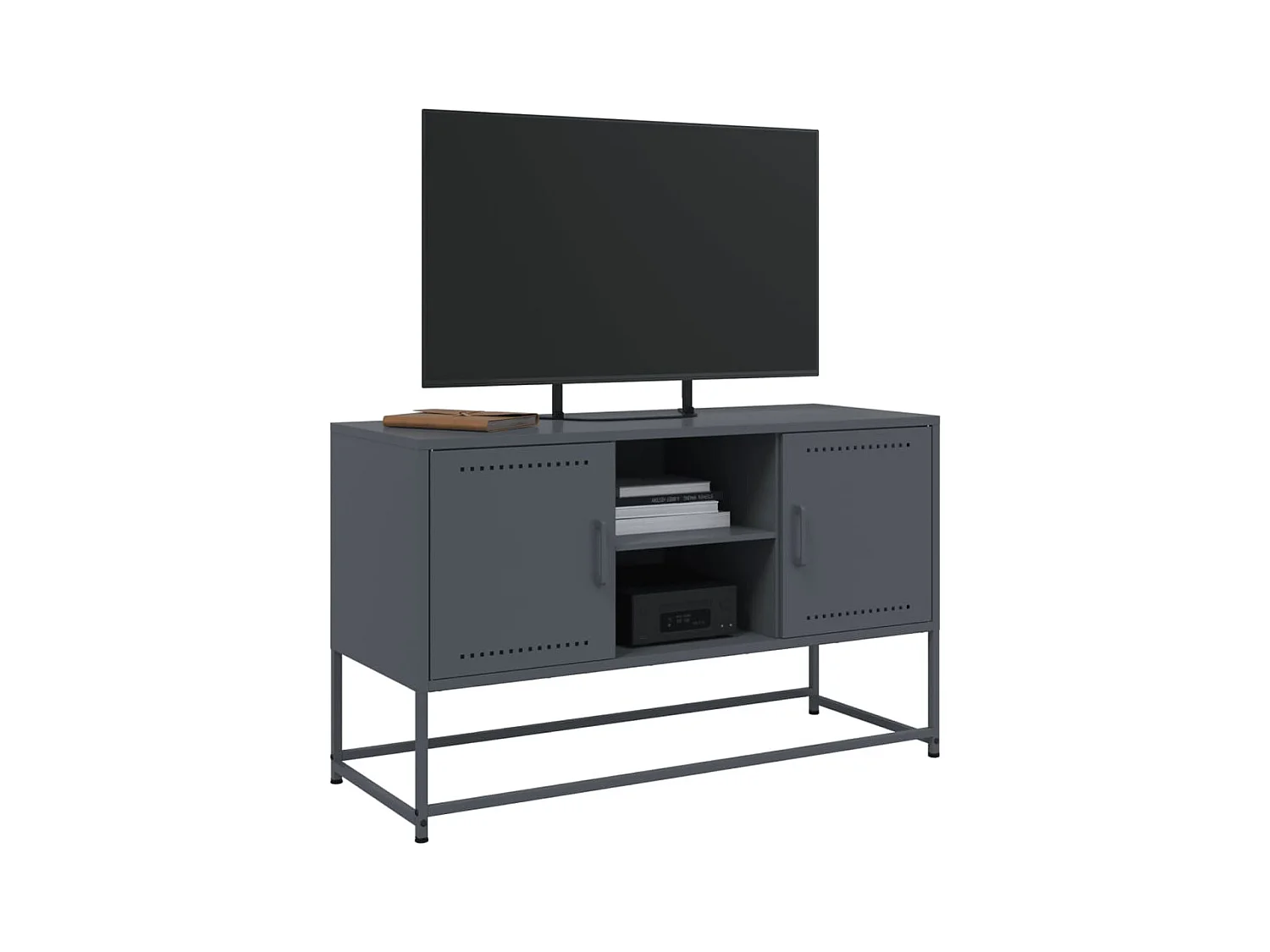 Highboard Olivgrün 36x39x123 cm Stahl