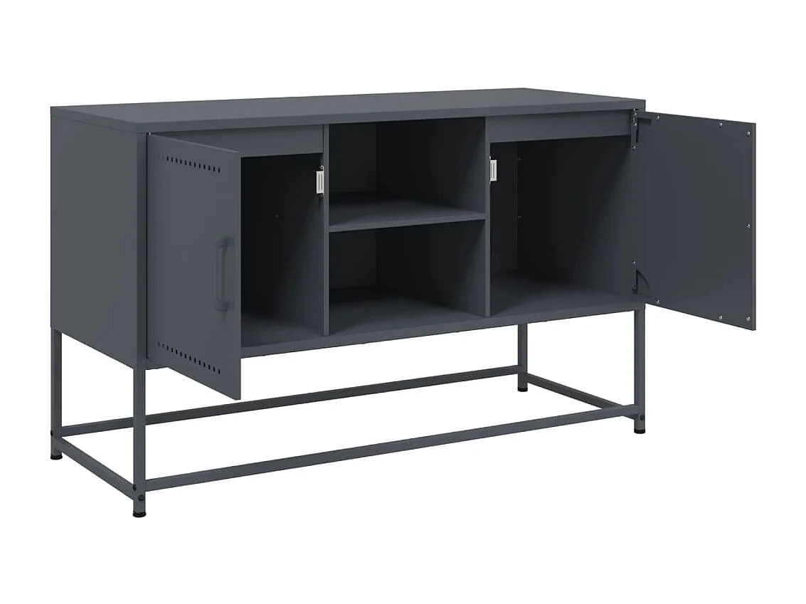 Highboard Olivgrün 36x39x123 cm Stahl