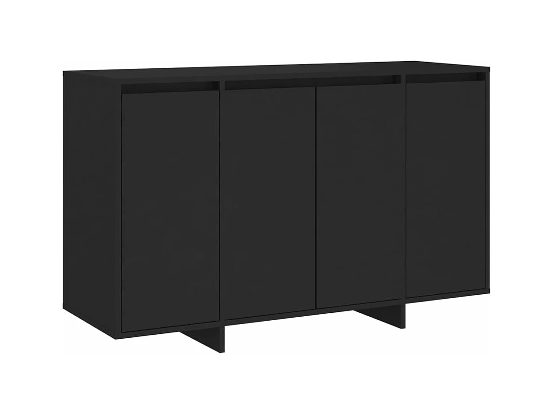 Aparador 120x41x75 cm aglomerado preto