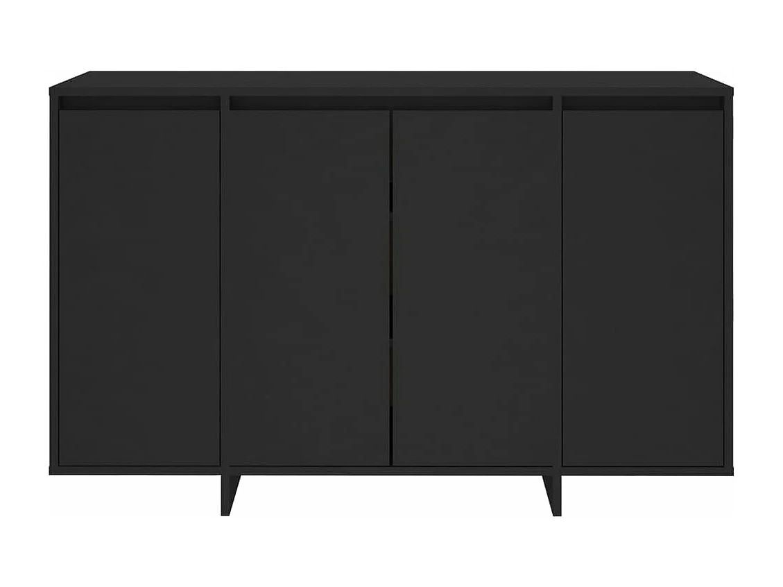 Dressoir 120x41x75 cm bewerkt hout zwart
