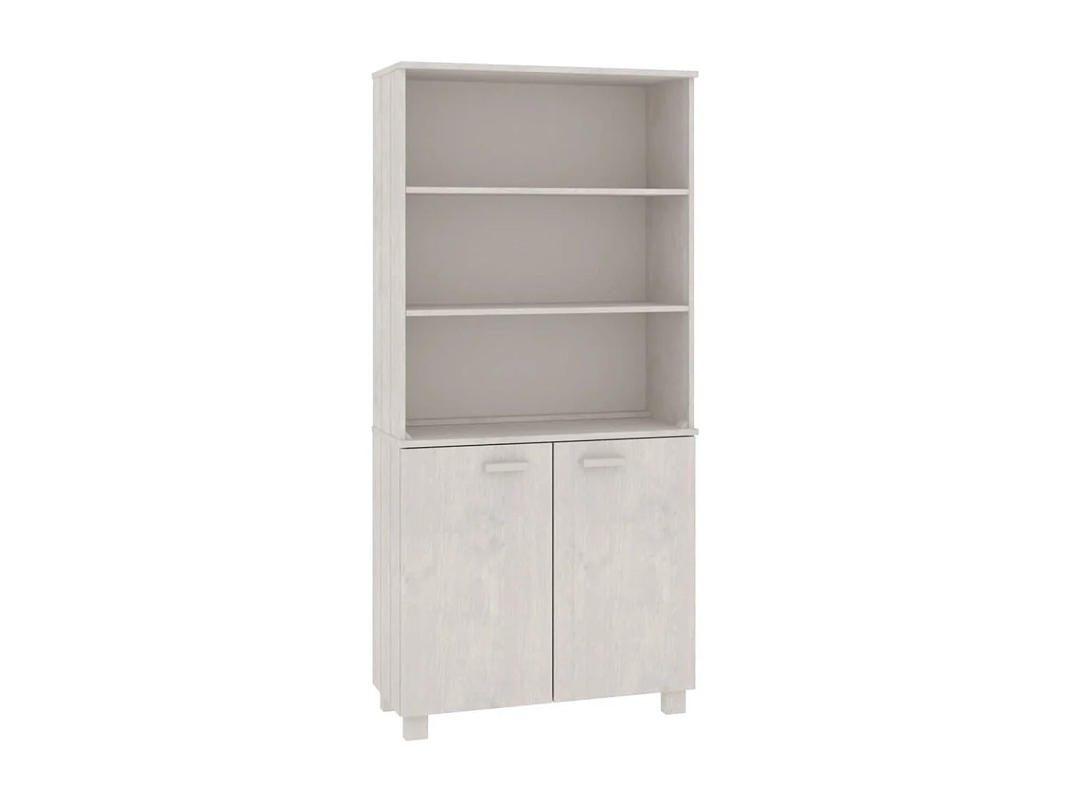 Highboard HAMAR Massivholz Kiefer Weiß