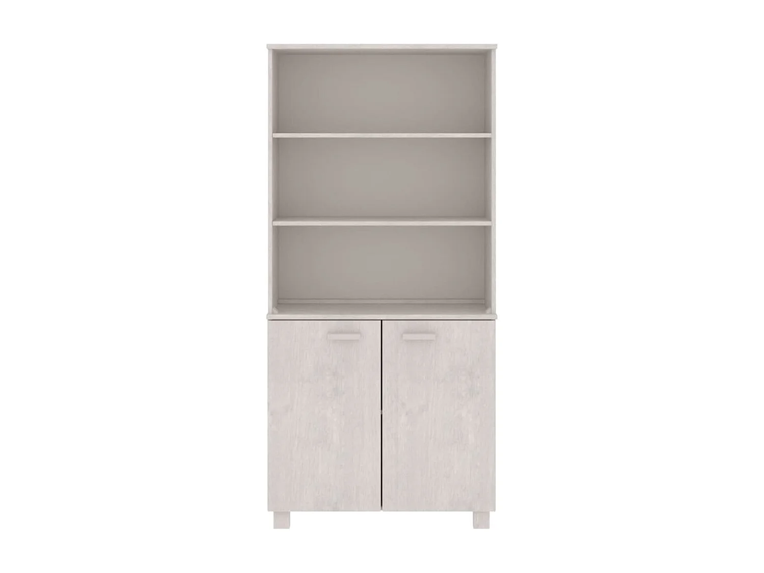 Highboard HAMAR Massivholz Kiefer Weiß