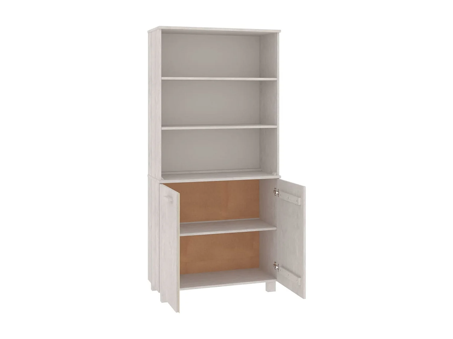 Highboard HAMAR Massivholz Kiefer Weiß