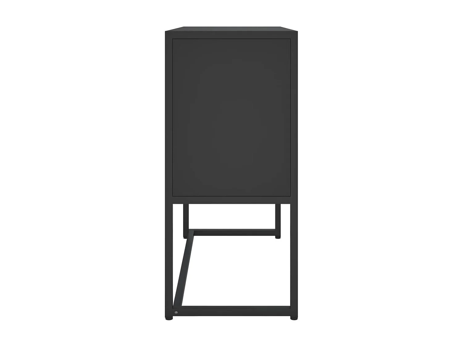 Credenza Nera 75x35x75 cm in Acciaio