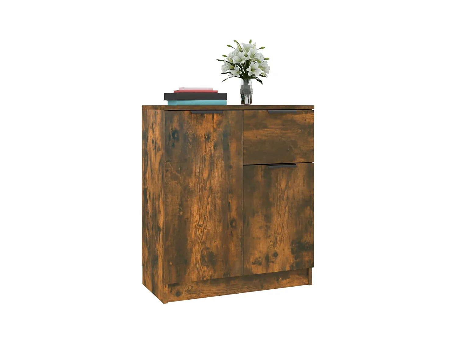 Buffet Chêne fumé 60x30x70 cm Bois d'ingénierie