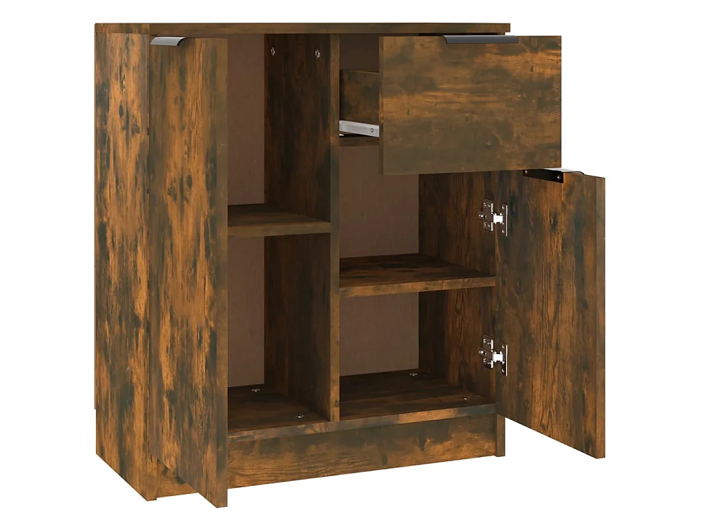 Credenza Rovere Fumo 60x30x70 cm in Legno tecnico