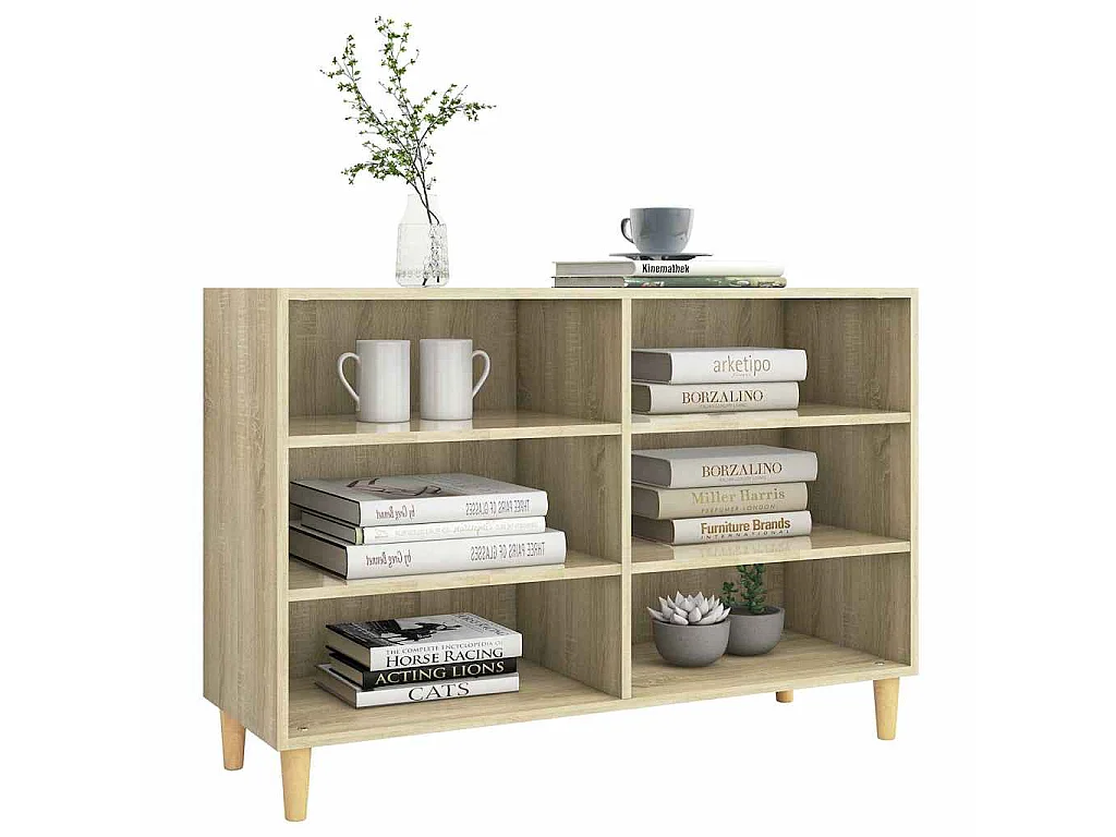 Buffet chêne sonoma 103,5x35x70 cm bois d'ingénierie