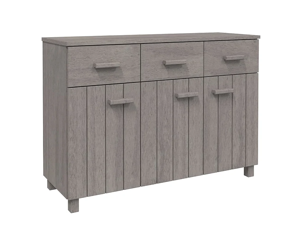 Aparador HAMAR 113x40x80 cm pinho maciço cinza-claro