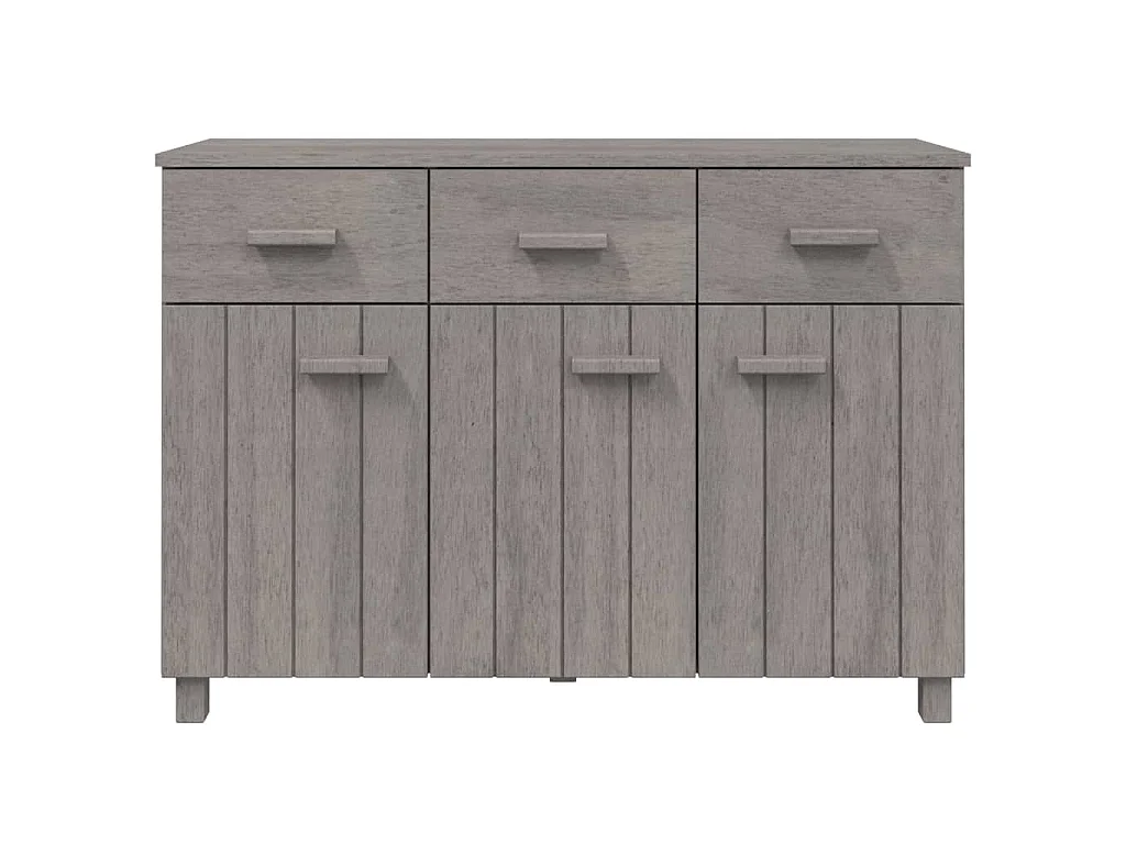 Aparador HAMAR 113x40x80 cm pinho maciço cinza-claro
