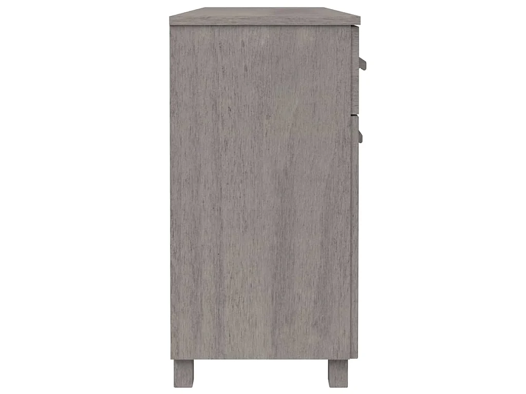 Aparador HAMAR 113x40x80 cm pinho maciço cinza-claro