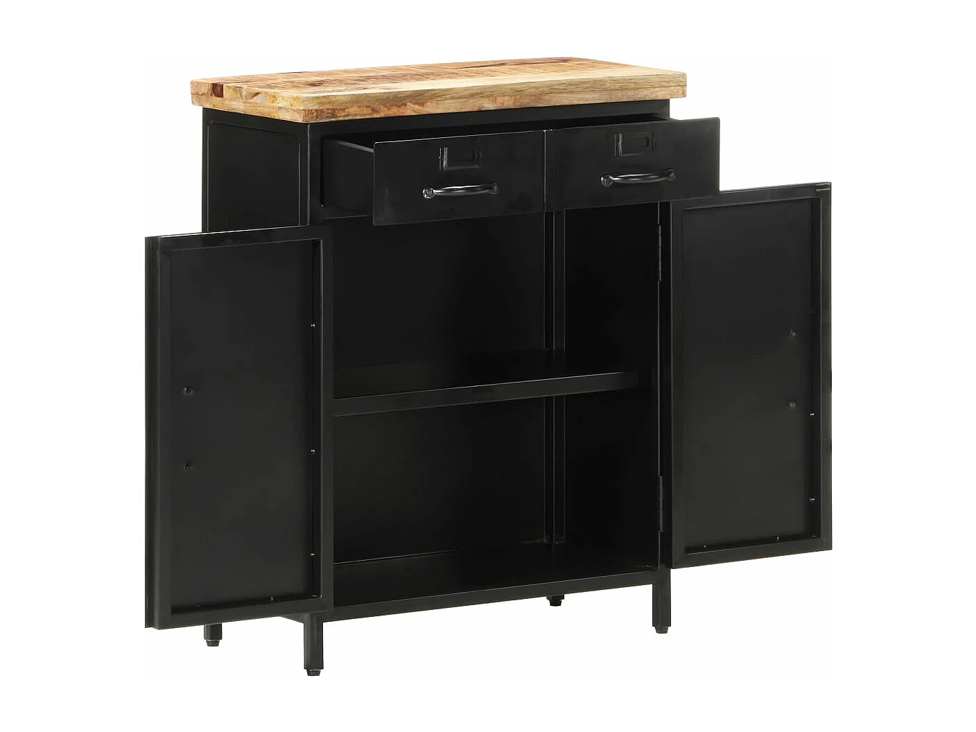 Buffet 60x30x76 cm Bois de manguier brut