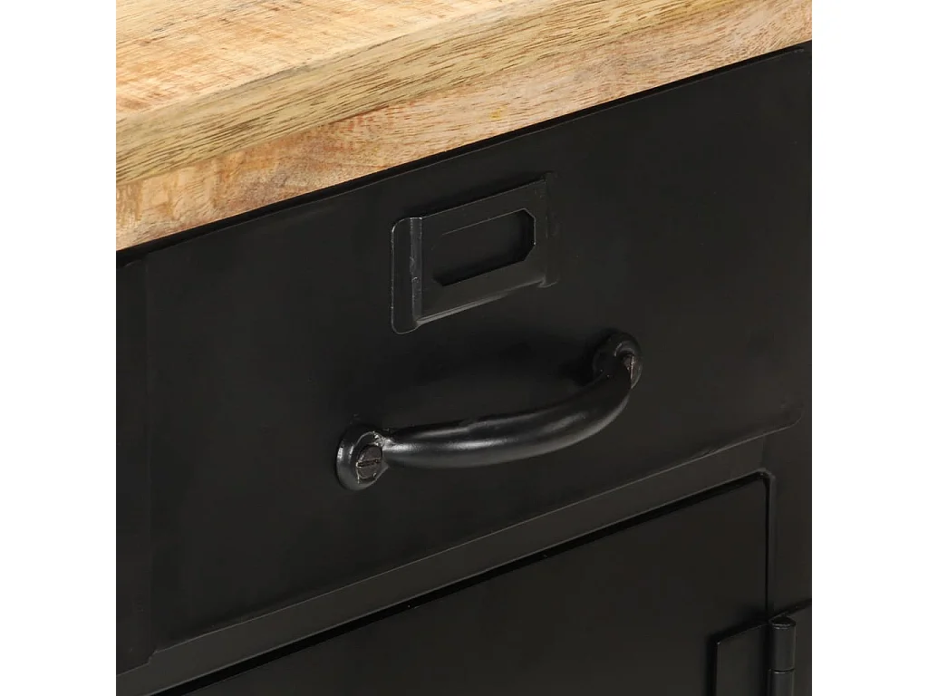 Buffet 60x30x76 cm Bois de manguier brut