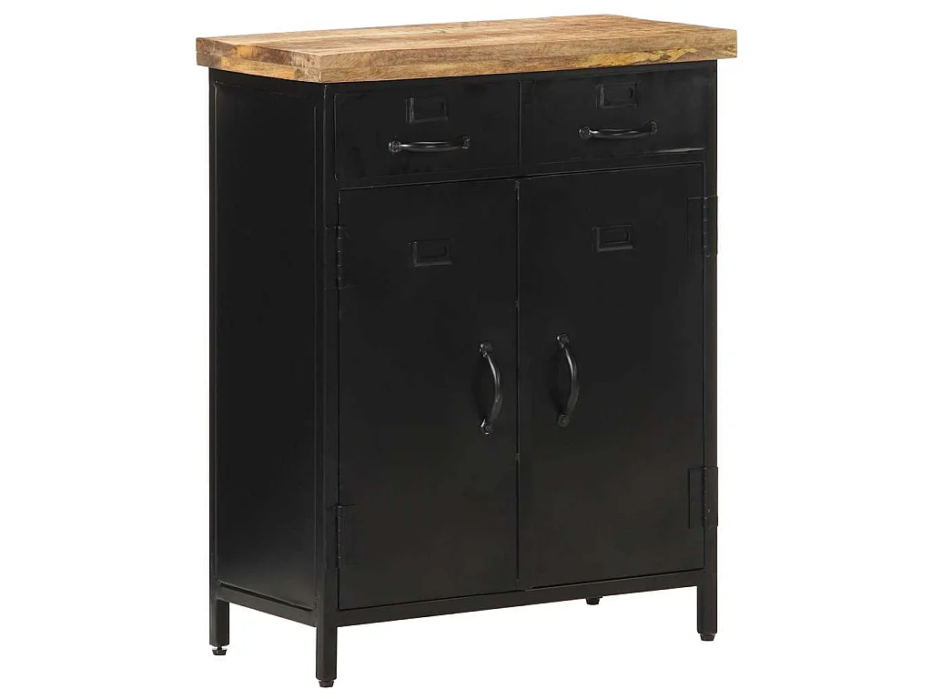 Buffet 60x30x76 cm Bois de manguier brut