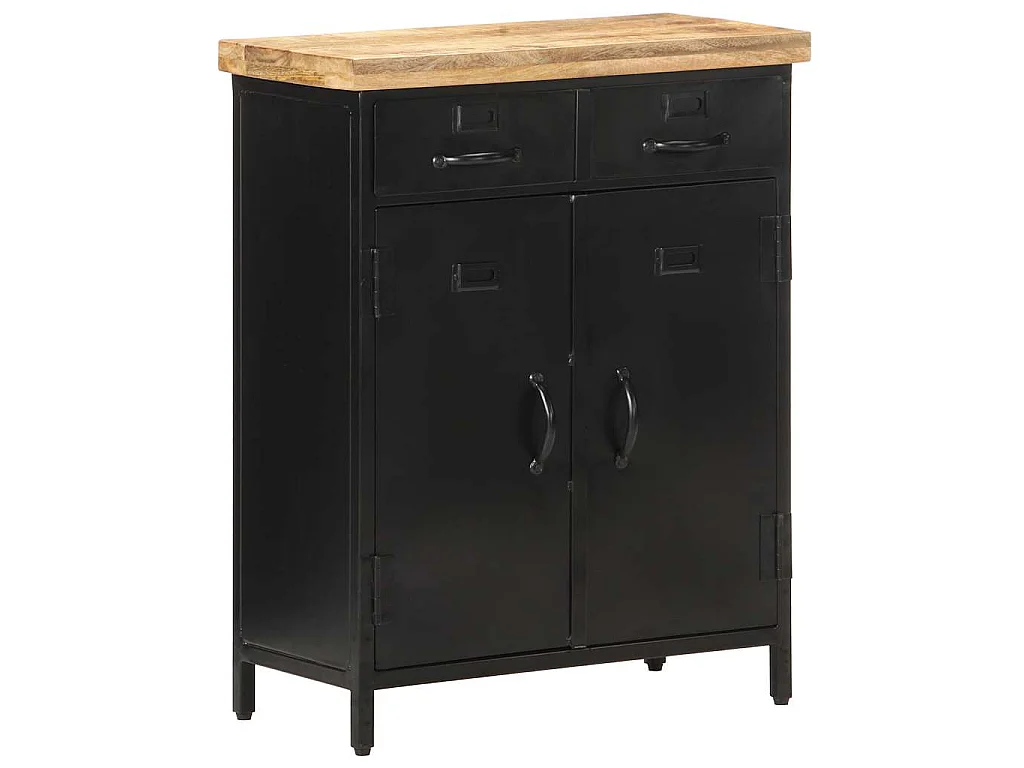 Buffet 60x30x76 cm Bois de manguier brut