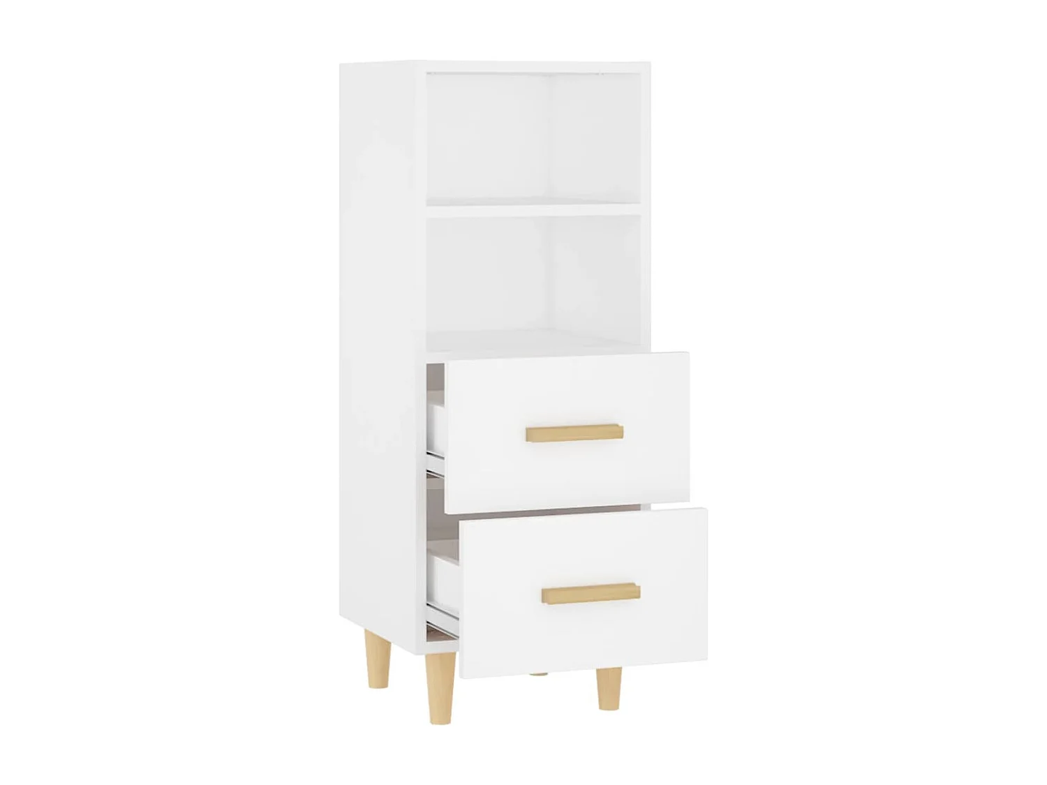 Buffet Blanc 34,5x34x90 cm Bois d'ingénierie